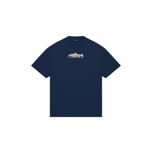 TROUT TEE - NAVY