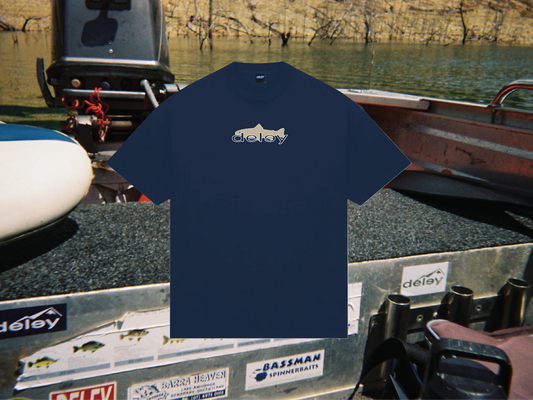 TROUT TEE - NAVY